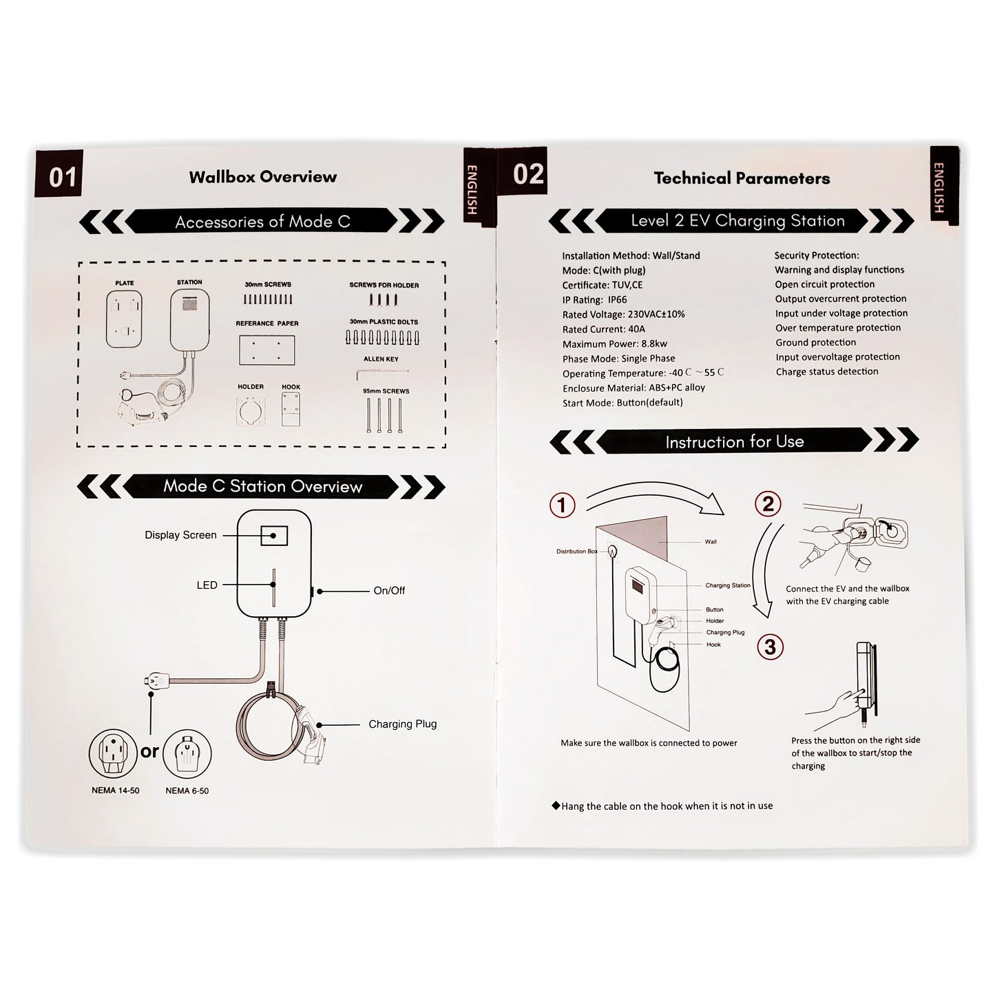 LEVEL 2 WALL BOX CHARGER (32 AMP)